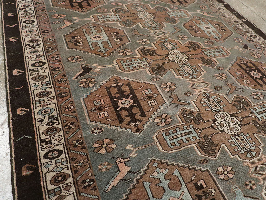 Antique Persian Malayer Accent Rug, No.31982 - Gsblank