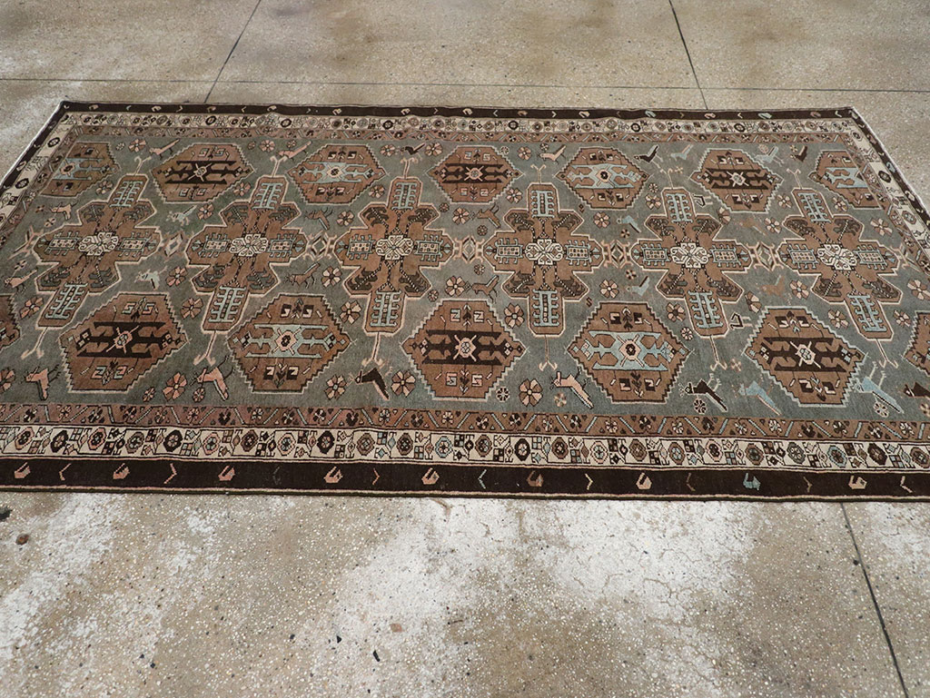 Antique Persian Malayer Accent Rug, No.31982 - Gsblank