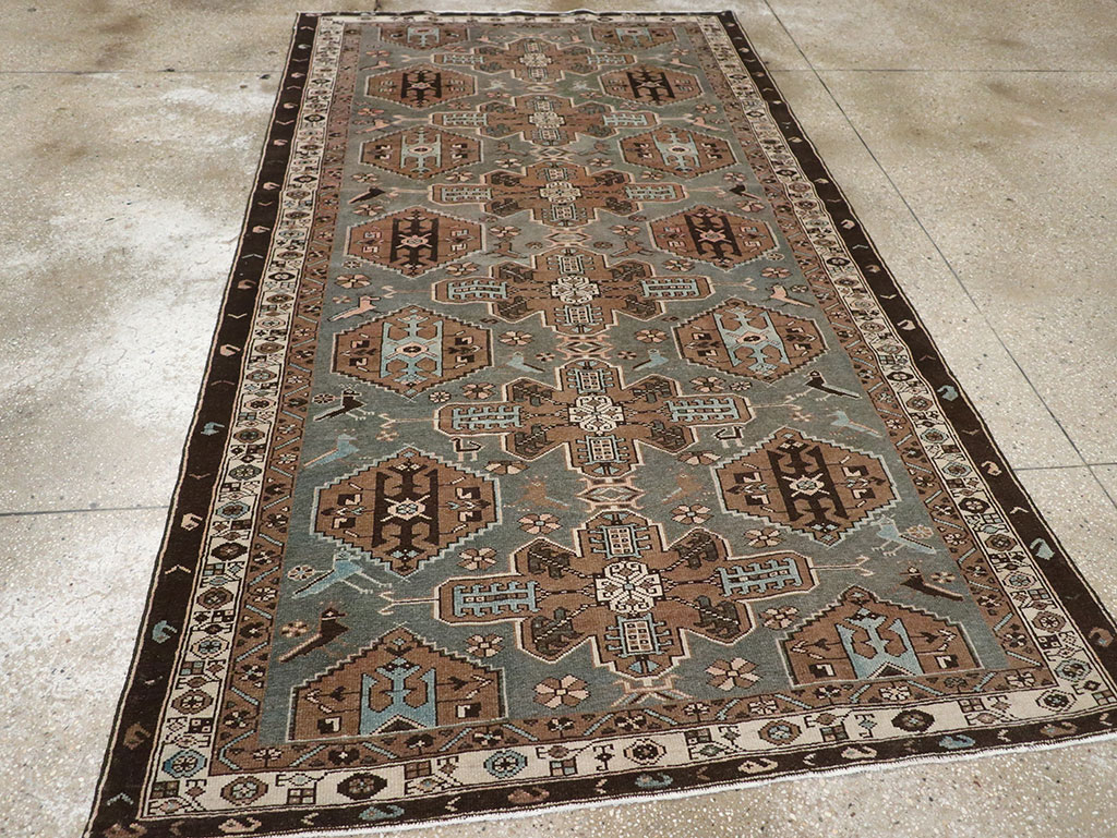 Antique Persian Malayer Accent Rug, No.31982 - Gsblank