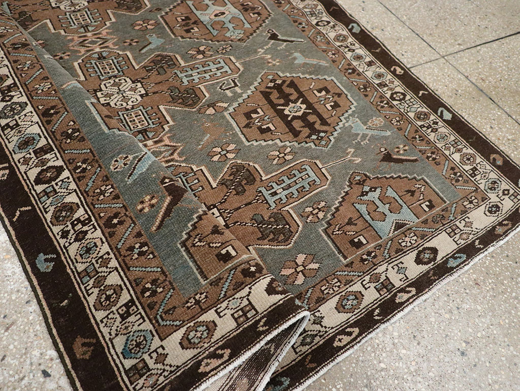 Antique Persian Malayer Accent Rug, No.31982 - Gsblank