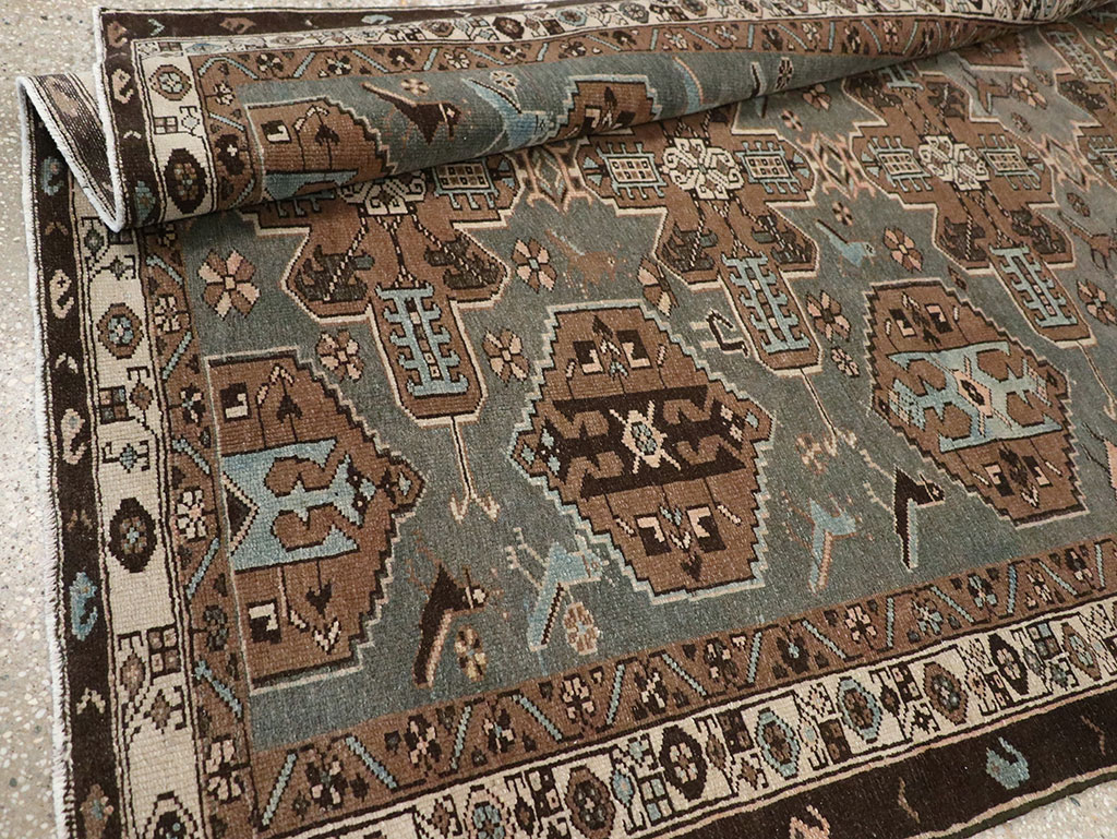 Antique Persian Malayer Accent Rug, No.31982 - Gsblank