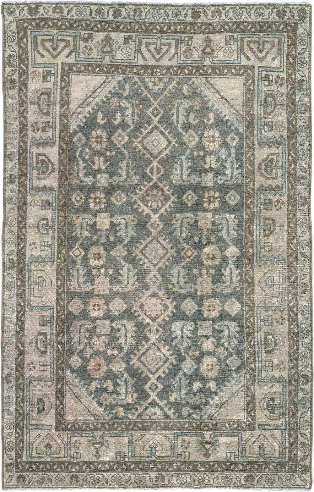 Vintage Persian Malayer Throw Rug (Pair: 1 of 2), No.31983 - Gsblank