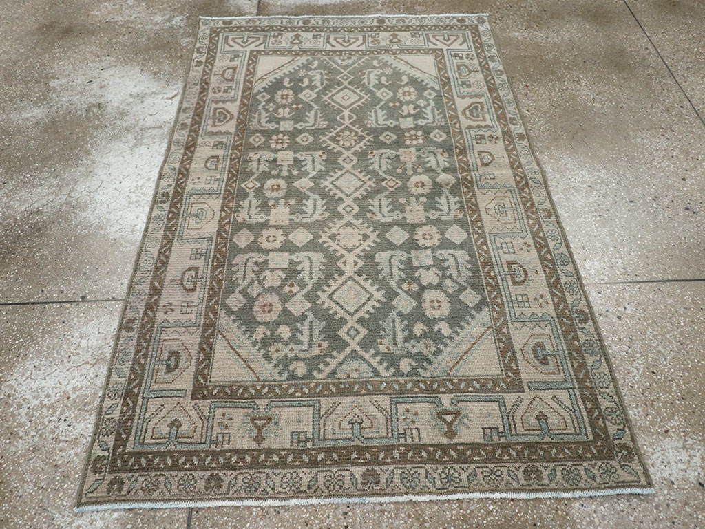 Vintage Persian Malayer Throw Rug (Pair: 1 of 2), No.31983 - Gsblank