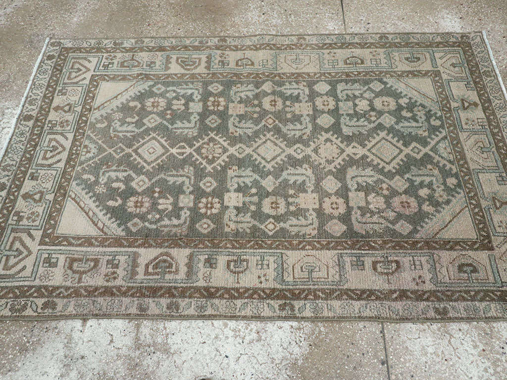 Vintage Persian Malayer Throw Rug (Pair: 1 of 2), No.31983 - Gsblank