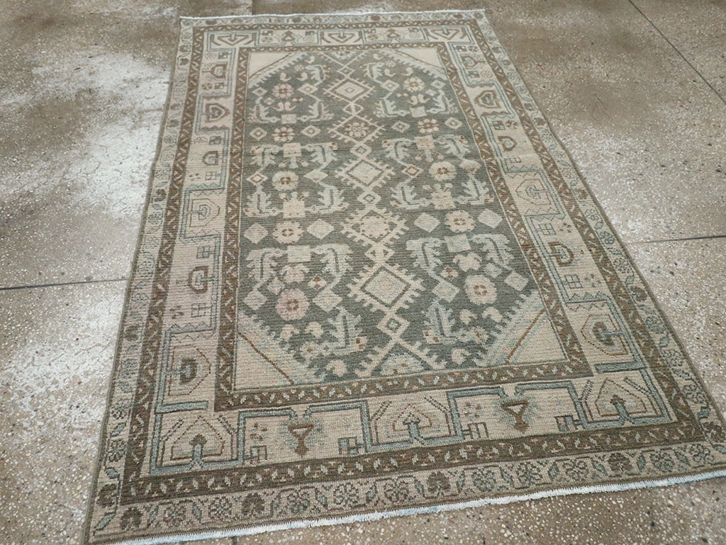 Vintage Persian Malayer Throw Rug (Pair: 1 of 2), No.31983 - Gsblank