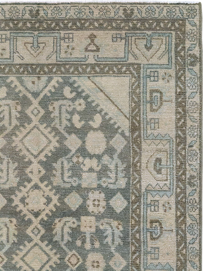 Vintage Persian Malayer Throw Rug (Pair: 2 of 2), No.31984 - Gsblank