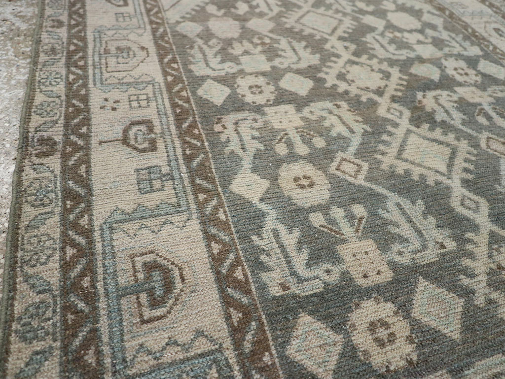 Vintage Persian Malayer Throw Rug (Pair: 2 of 2), No.31984 - Gsblank
