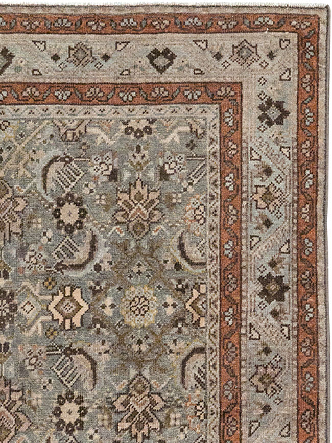 Antique Persian Tabriz Throw Rug, No.31985 - Gsblank