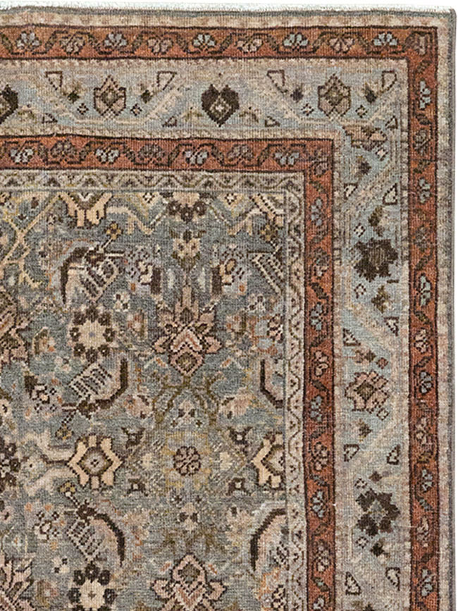 Antique Persian Tabriz Throw Rug, No.31985 - Gsblank