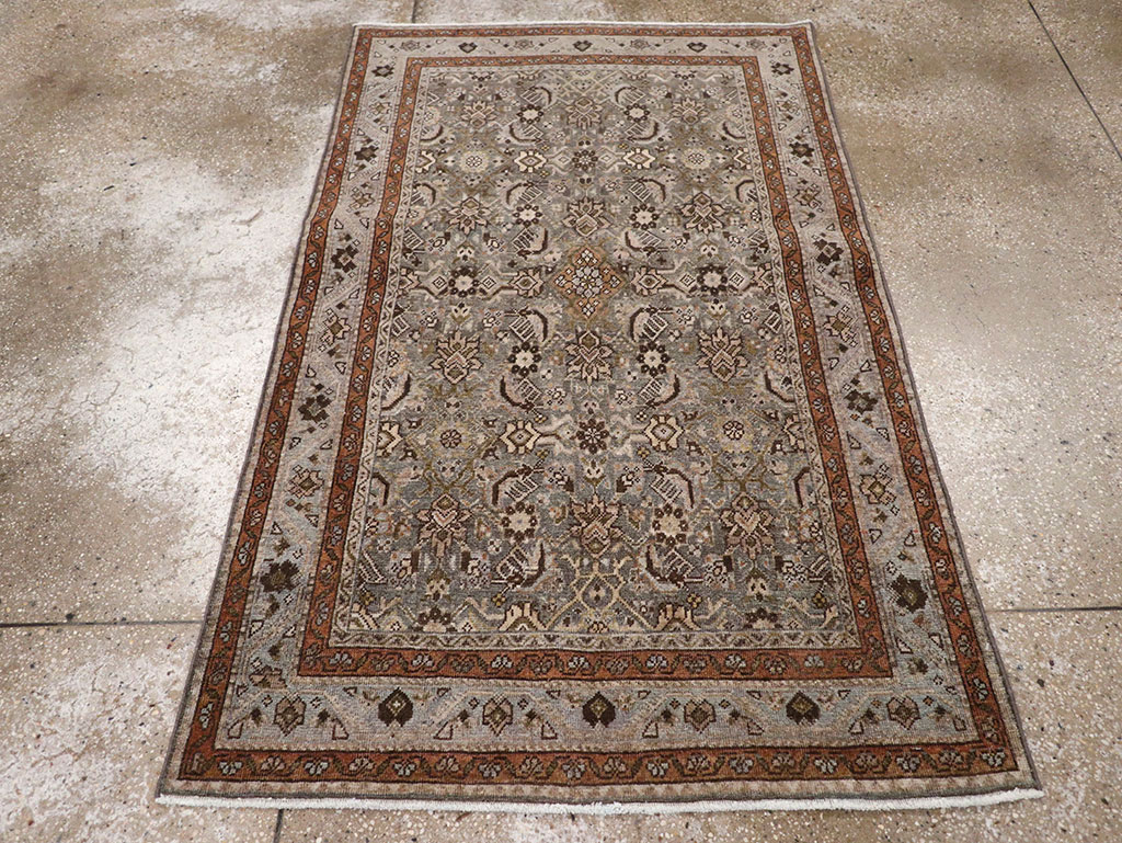 Antique Persian Tabriz Throw Rug, No.31985 - Gsblank