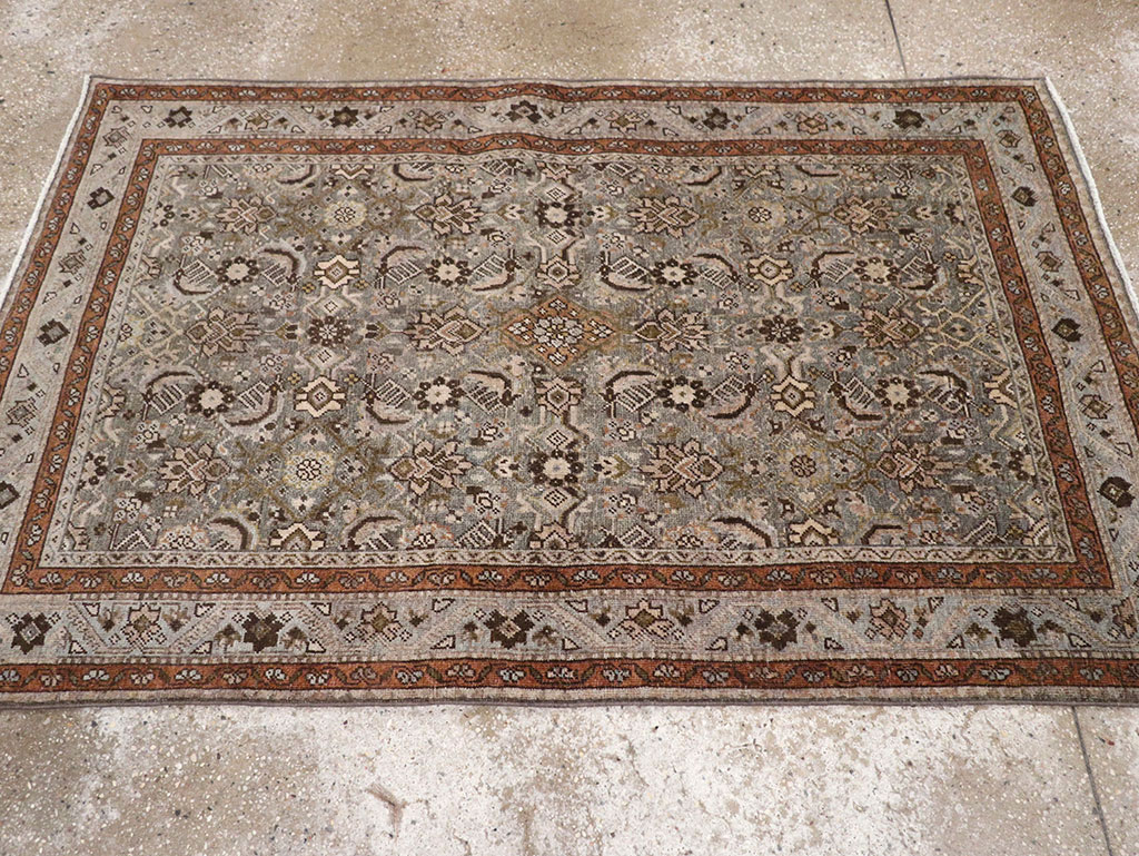 Antique Persian Tabriz Throw Rug, No.31985 - Gsblank