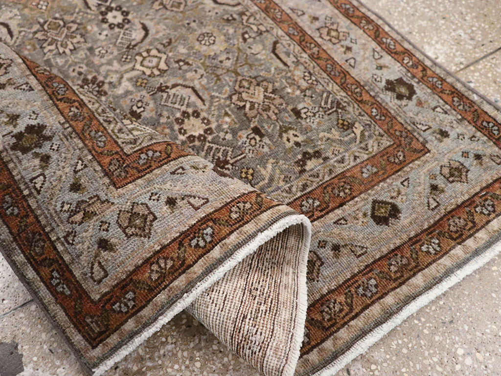 Antique Persian Tabriz Throw Rug, No.31985 - Gsblank