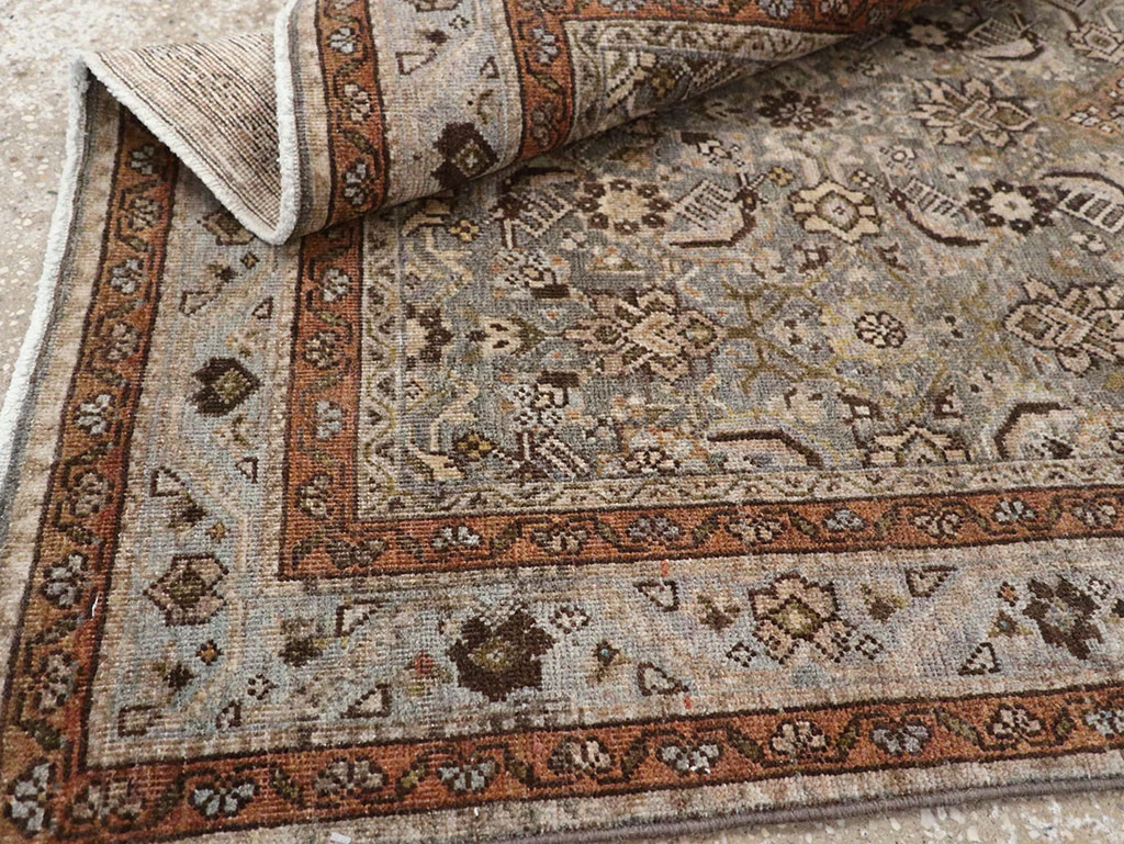 Antique Persian Tabriz Throw Rug, No.31985 - Gsblank