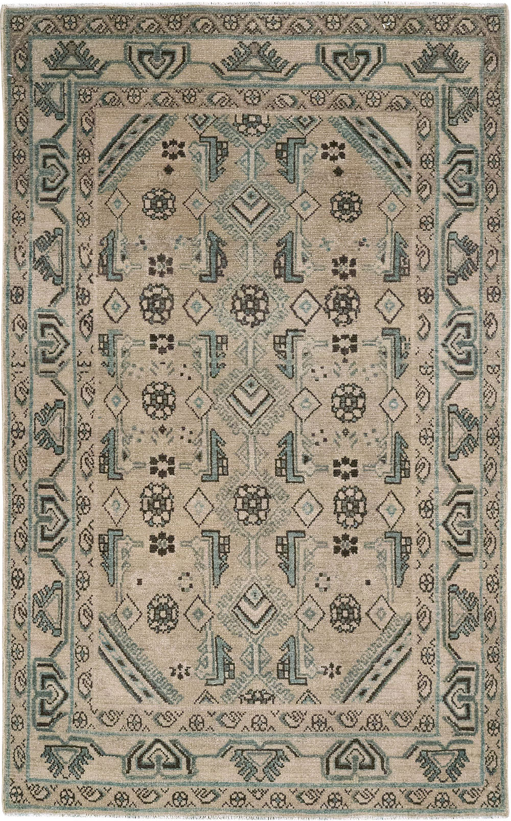 Vintage Persian Malayer Throw Rug (Pair: 2 of 2), No.31986 - Gsblank