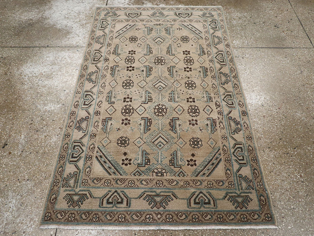 Vintage Persian Malayer Throw Rug (Pair: 2 of 2), No.31986 - Gsblank