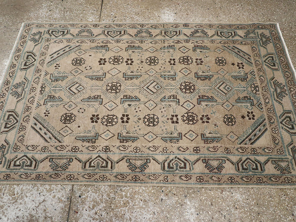 Vintage Persian Malayer Throw Rug (Pair: 2 of 2), No.31986 - Gsblank