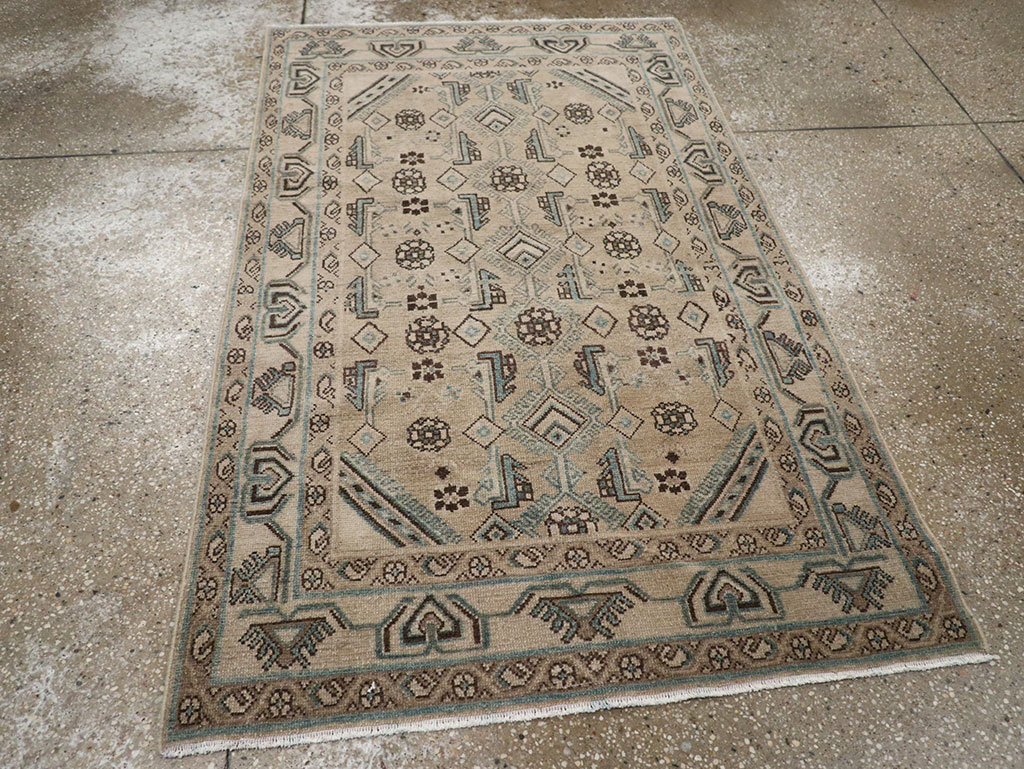 Vintage Persian Malayer Throw Rug (Pair: 2 of 2), No.31986 - Gsblank