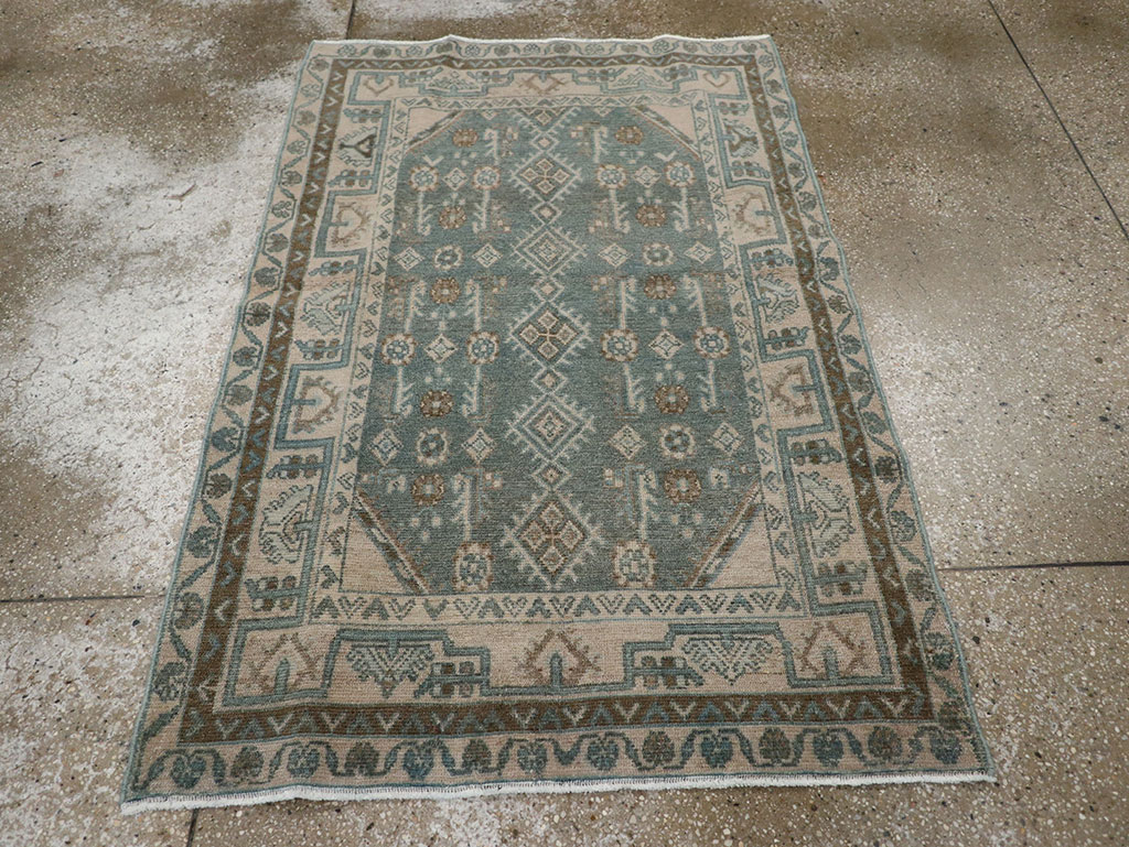 Vintage Persian Malayer Throw Rug (Pair: 1 of 2), No.31987 - Gsblank