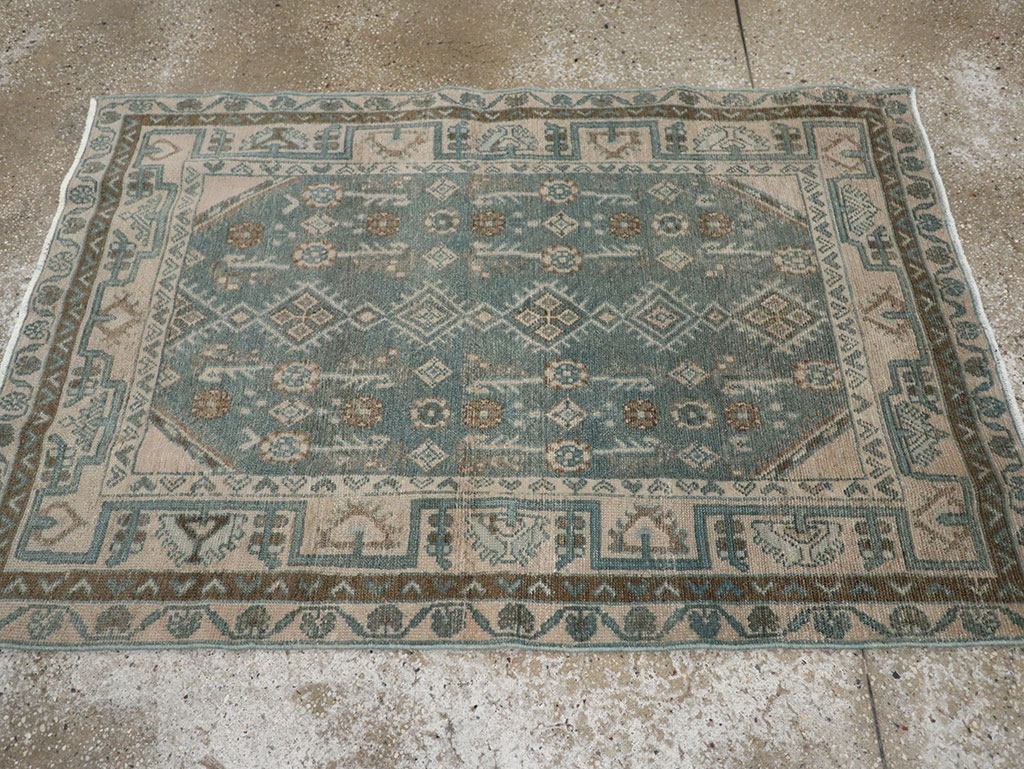 Vintage Persian Malayer Throw Rug (Pair: 1 of 2), No.31987 - Gsblank