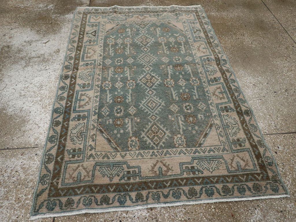 Vintage Persian Malayer Throw Rug (Pair: 1 of 2), No.31987 - Gsblank