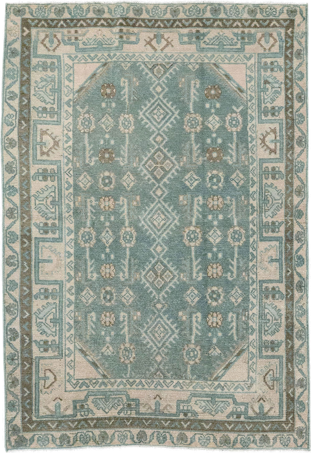Vintage Persian Malayer Throw Rug (Pair: 2 of 2), No.31988 - Gsblank