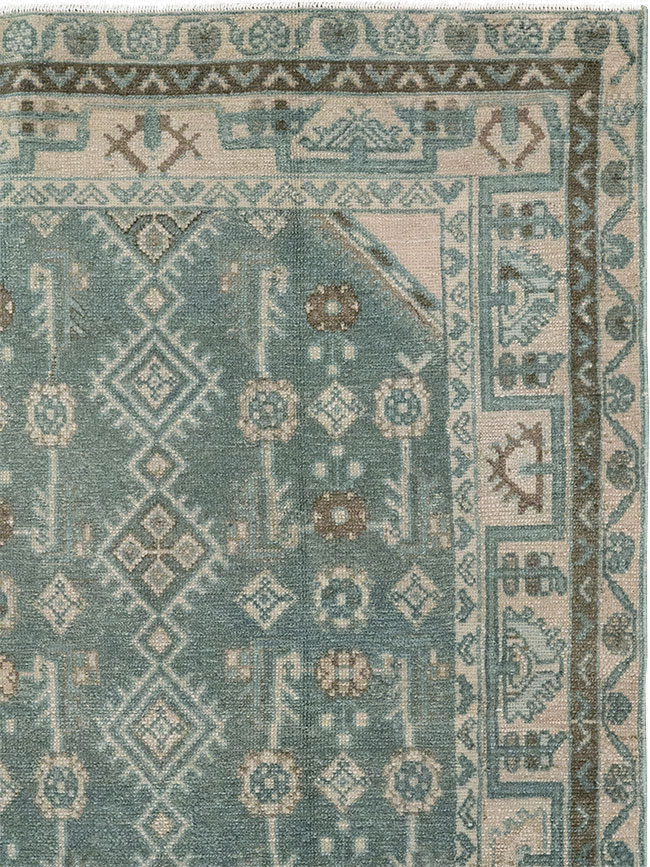 Vintage Persian Malayer Throw Rug, No.31988 - Gsblank