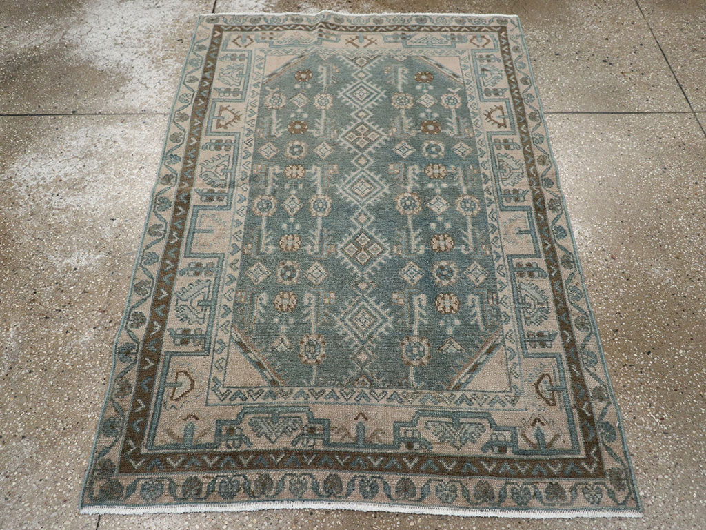 Vintage Persian Malayer Throw Rug (Pair: 2 of 2), No.31988 - Gsblank