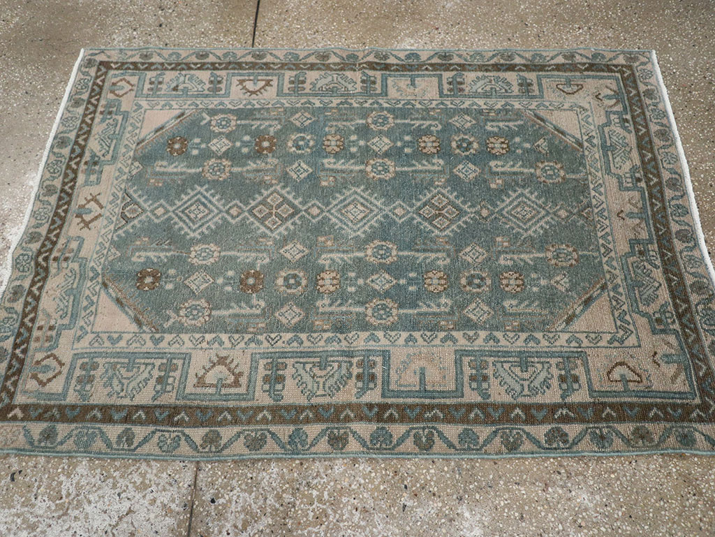 Vintage Persian Malayer Throw Rug (Pair: 2 of 2), No.31988 - Gsblank