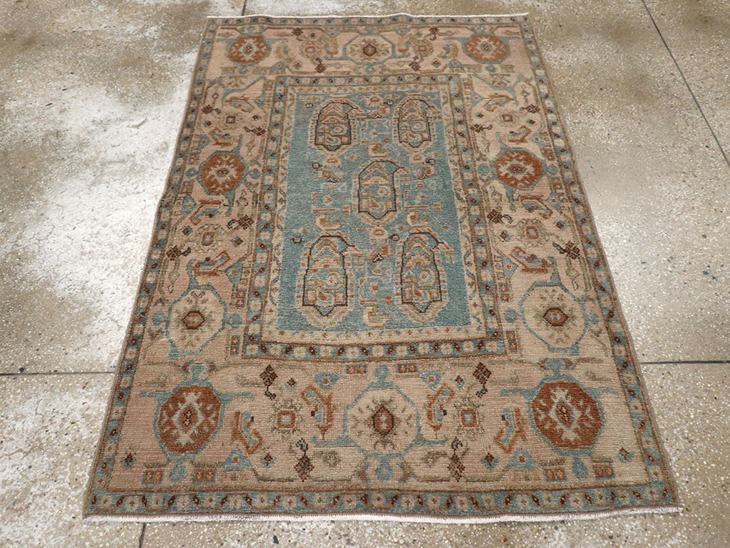 Vintage Persian Malayer Throw Rug, No.31989 - Gsblank