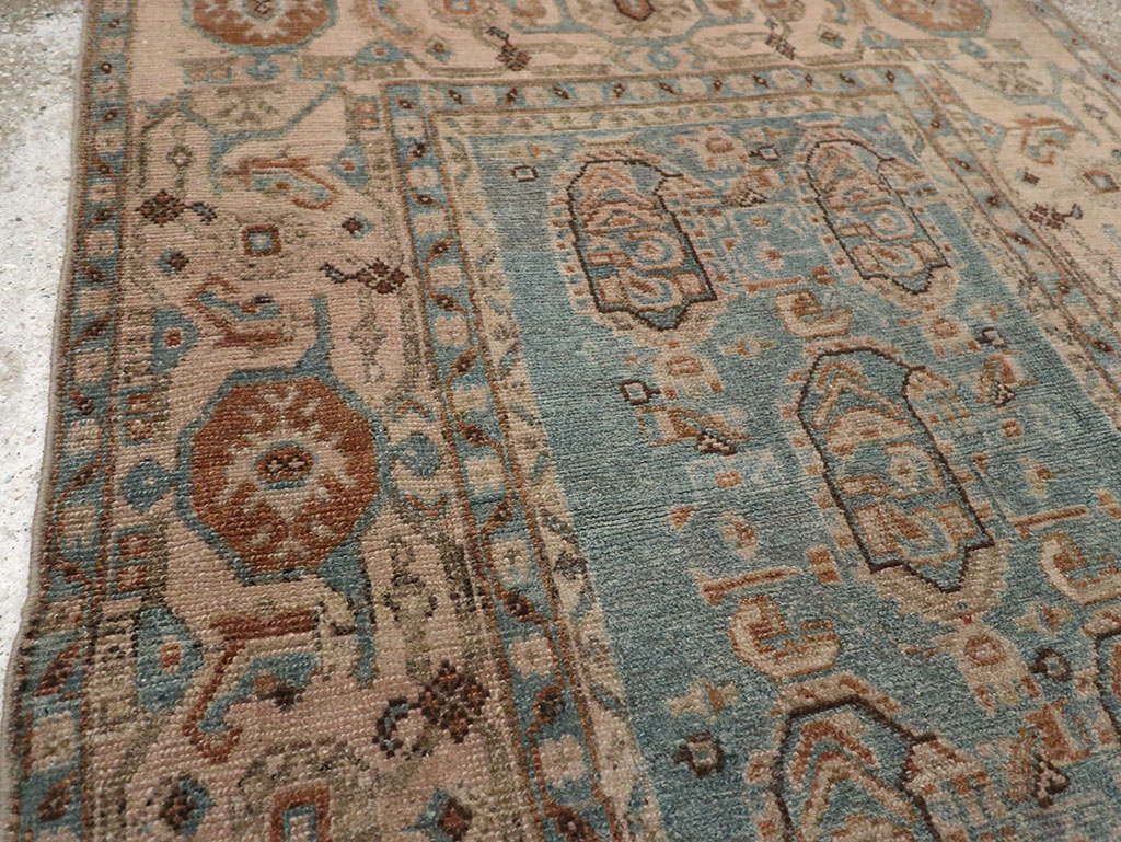 Vintage Persian Malayer Throw Rug, No.31989 - Gsblank