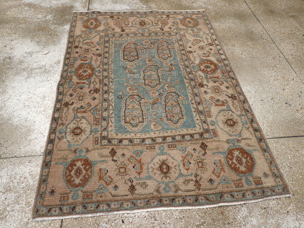 Vintage Persian Malayer Throw Rug, No.31989 - Gsblank