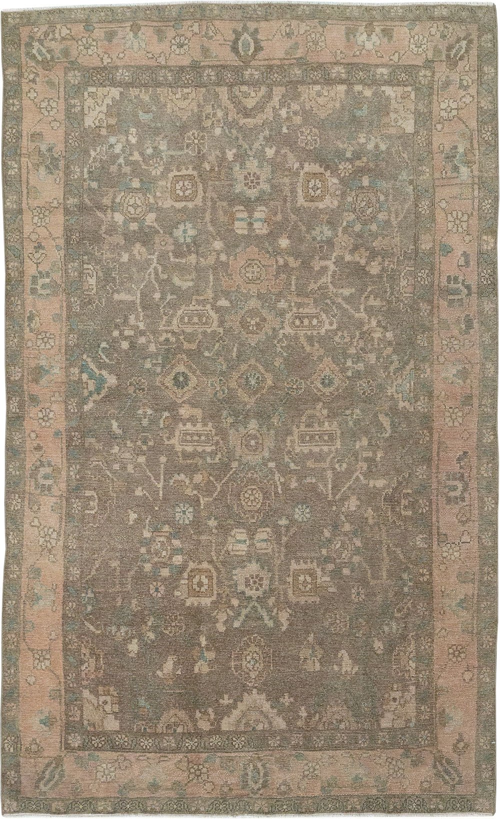Vintage Persian Malayer Accent Rug, No.31992 - Gsblank