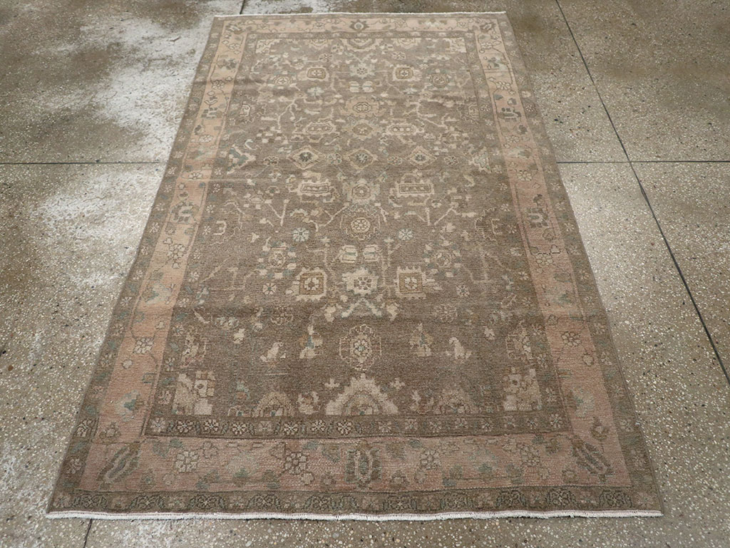 Vintage Persian Malayer Accent Rug, No.31992 - Gsblank
