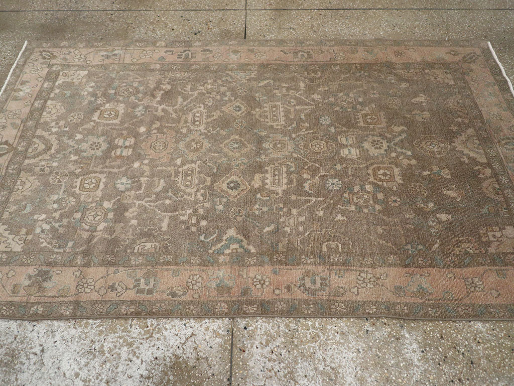 Vintage Persian Malayer Accent Rug, No.31992 - Gsblank