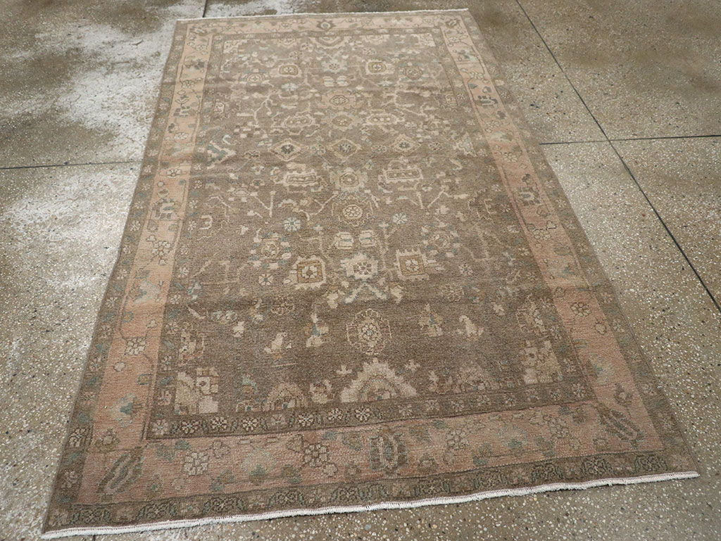 Vintage Persian Malayer Accent Rug, No.31992 - Gsblank
