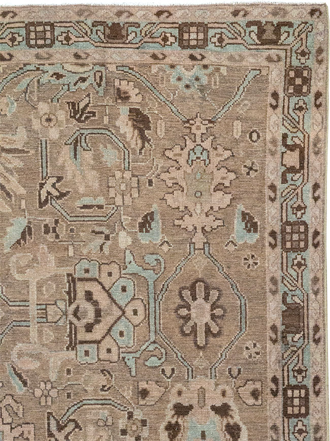 Vintage Persian Malayer Accent Rug, No.31993 - Gsblank