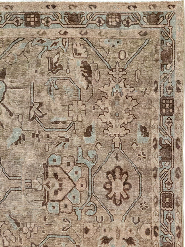 Vintage Persian Malayer Accent Rug, No.31993 - Gsblank