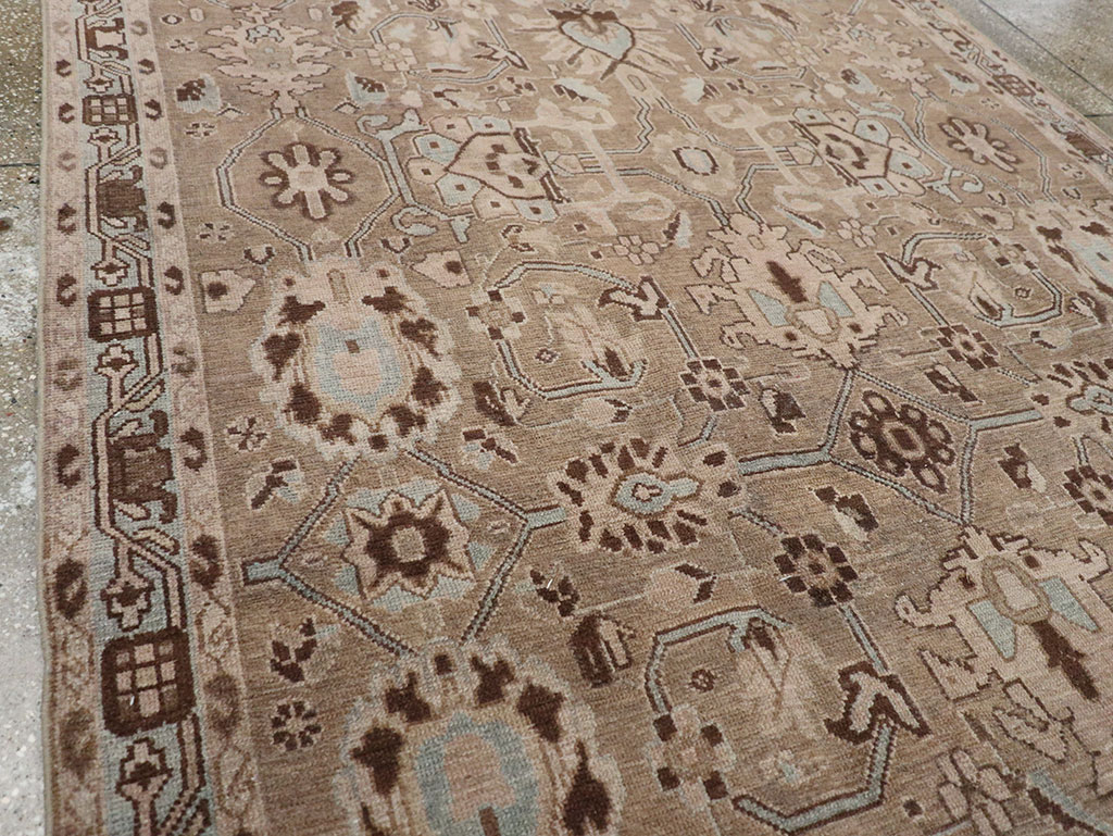 Vintage Persian Malayer Accent Rug, No.31993 - Gsblank