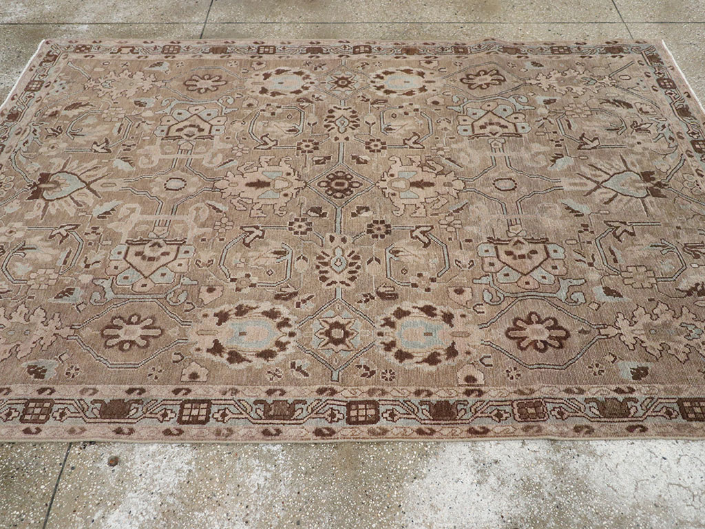 Vintage Persian Malayer Accent Rug, No.31993 - Gsblank
