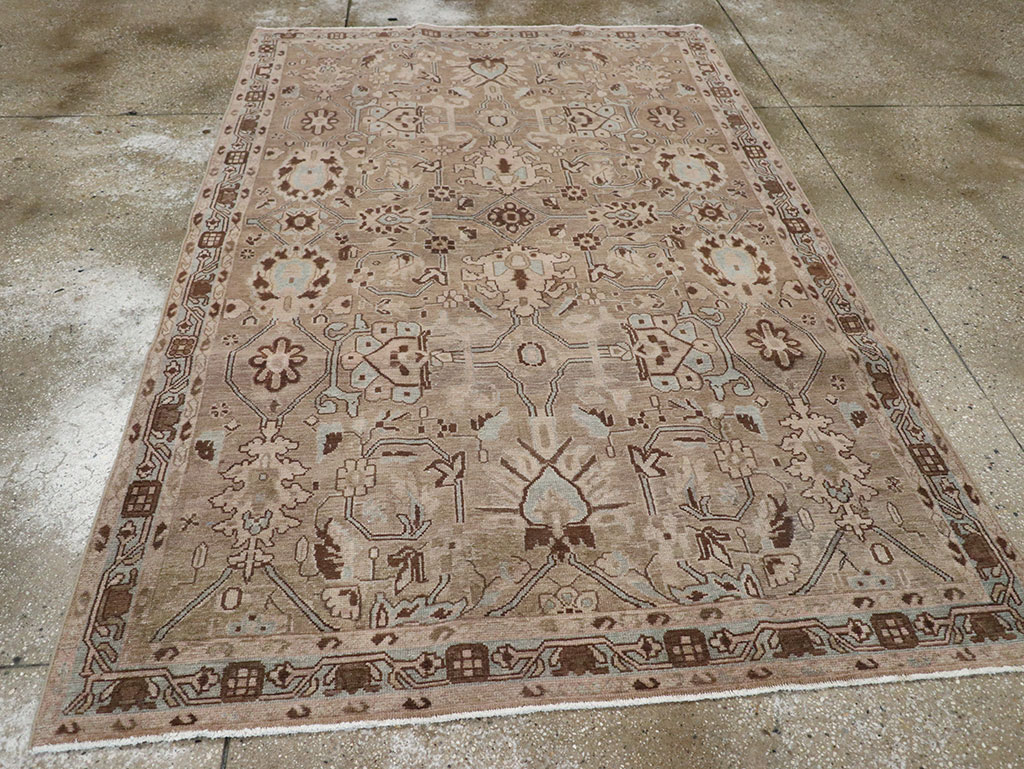 Vintage Persian Malayer Accent Rug, No.31993 - Gsblank