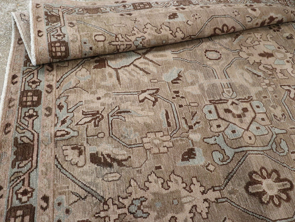 Vintage Persian Malayer Accent Rug, No.31993 - Gsblank