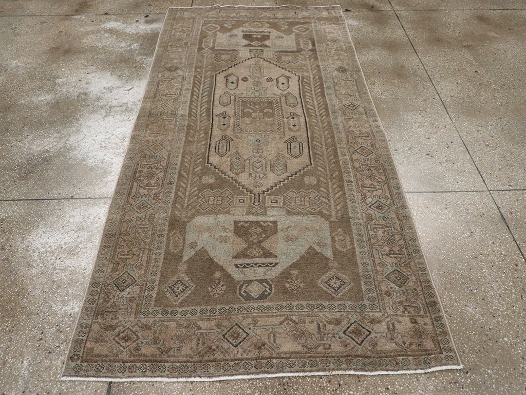 Antique Persian Kurdish Small Gallery Rug, No.31997 - Gsblank
