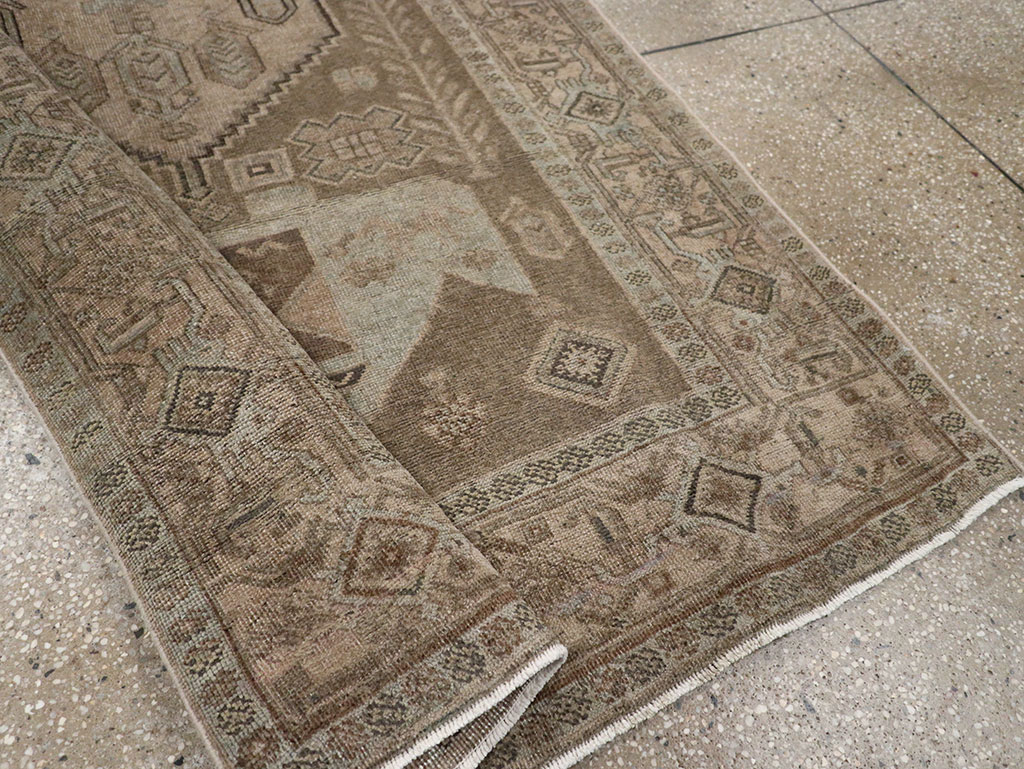 Antique Persian Kurdish Small Gallery Rug, No.31997 - Gsblank