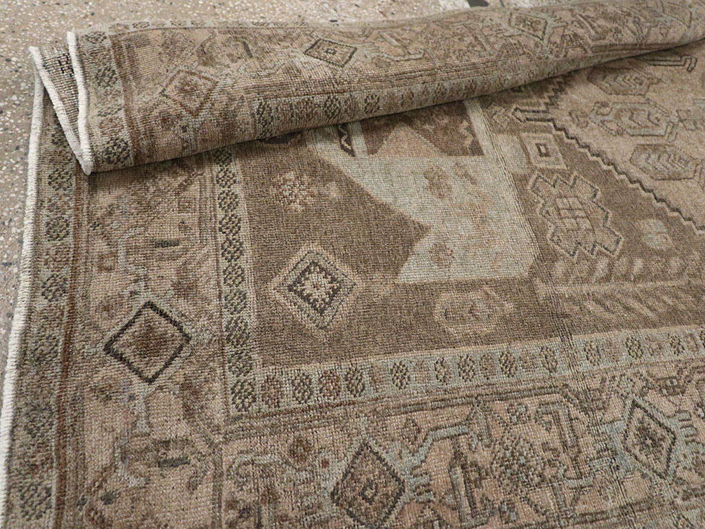 Antique Persian Kurdish Small Gallery Rug, No.31997 - Gsblank