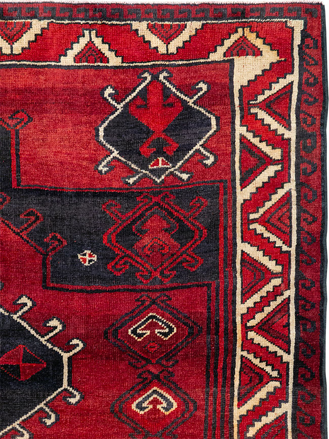 Vintage Persian Lori Square Accent Rug, No.31998 - Gsblank