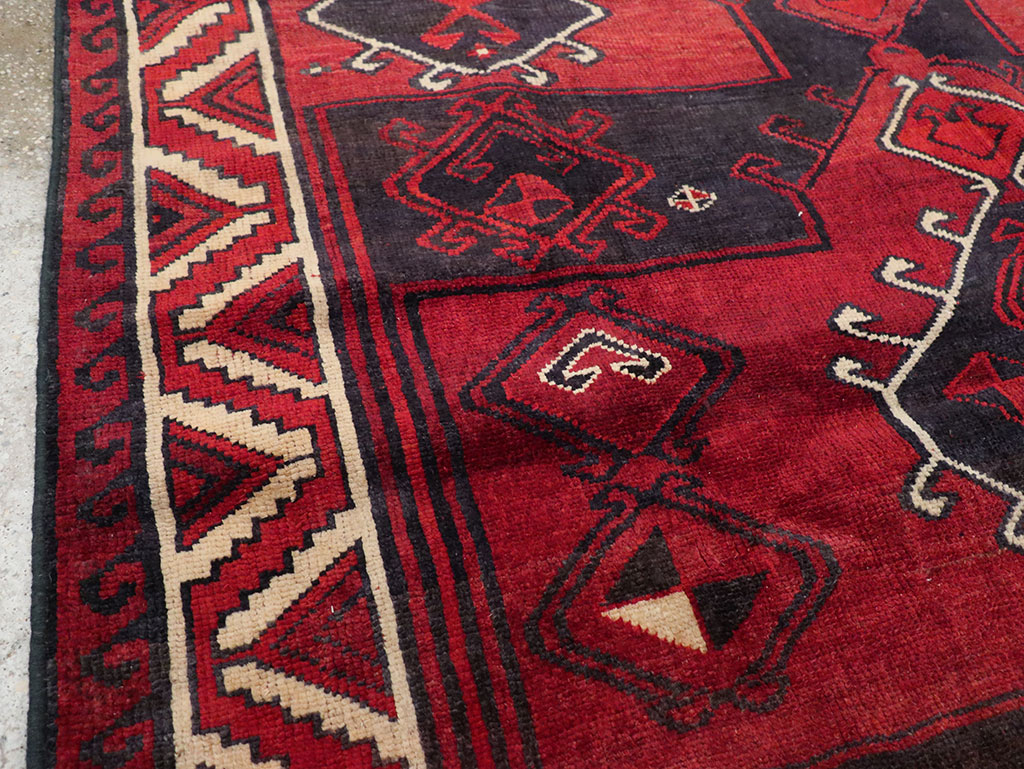 Vintage Persian Lori Square Accent Rug, No.31998 - Gsblank