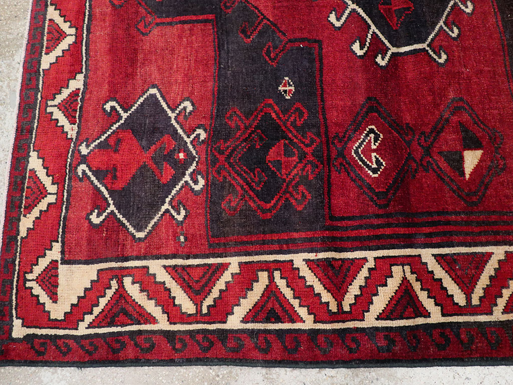 Vintage Persian Lori Square Accent Rug, No.31998 - Gsblank