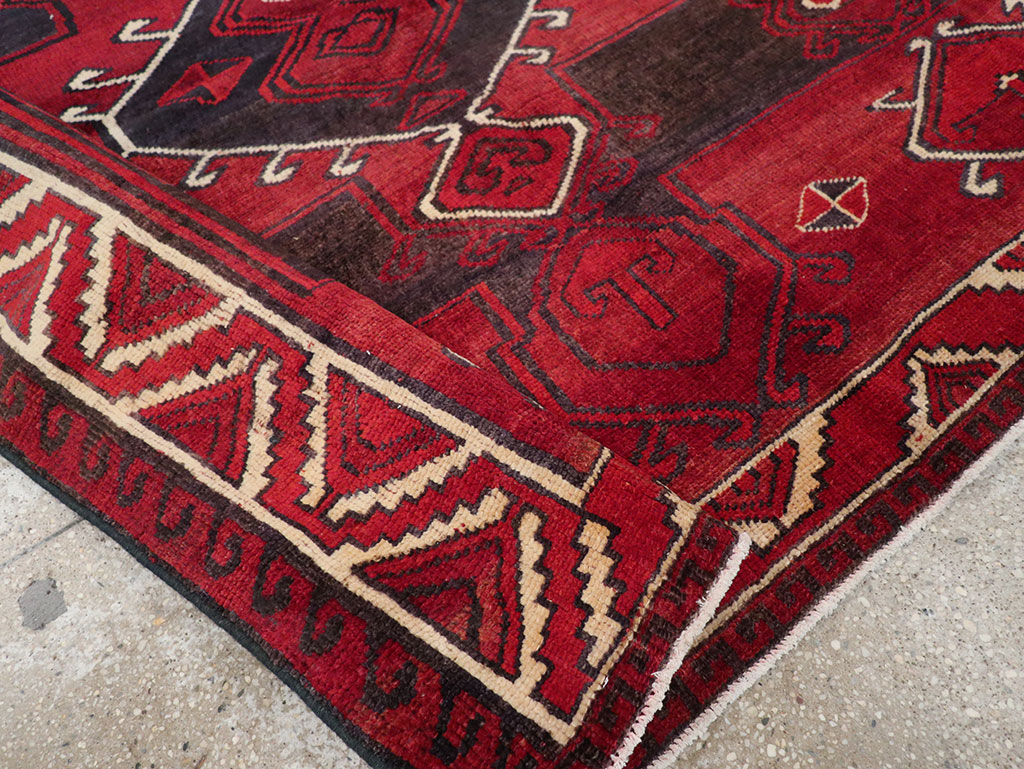 Vintage Persian Lori Square Accent Rug, No.31998 - Gsblank