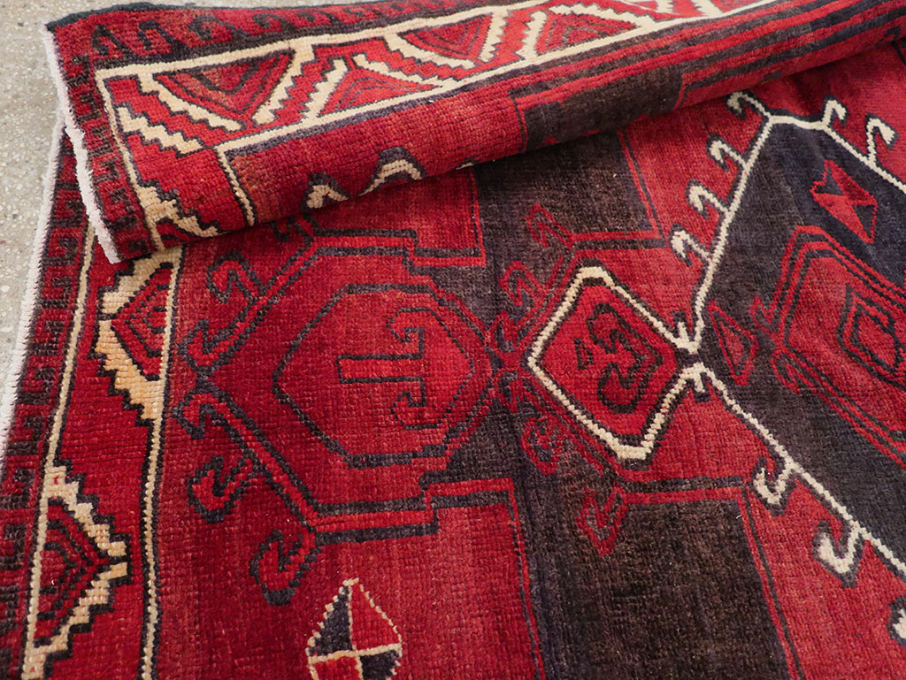 Vintage Persian Lori Square Accent Rug, No.31998 - Gsblank