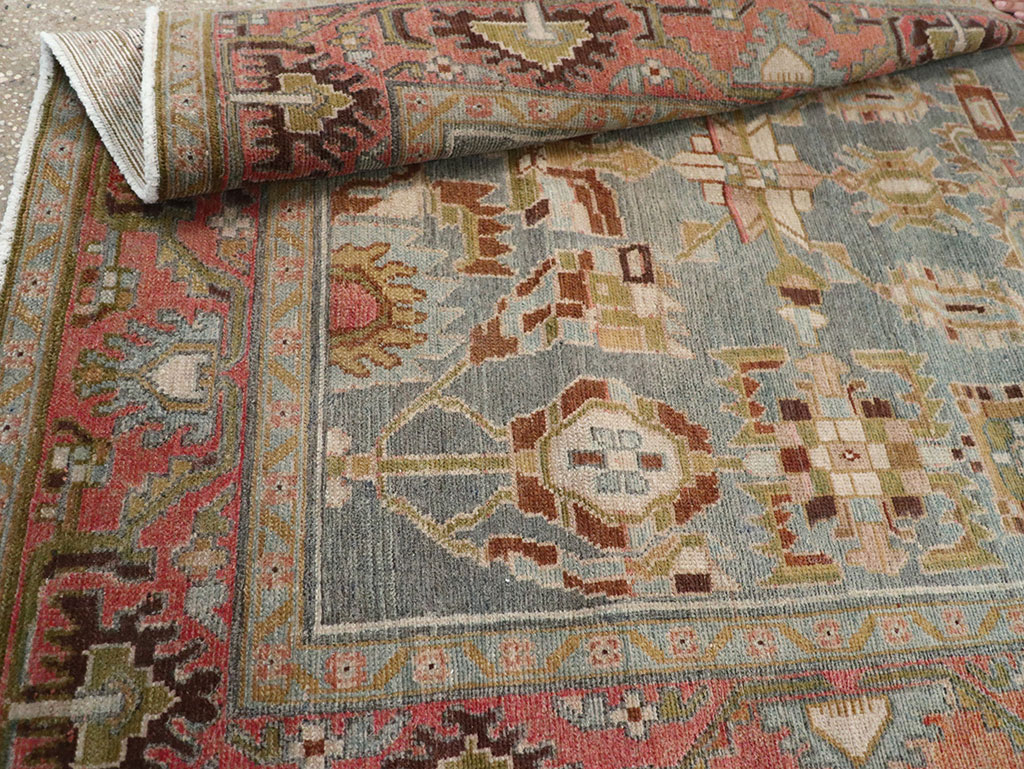 Vintage Persian Malayer Throw Rug, No.31999 - Gsblank